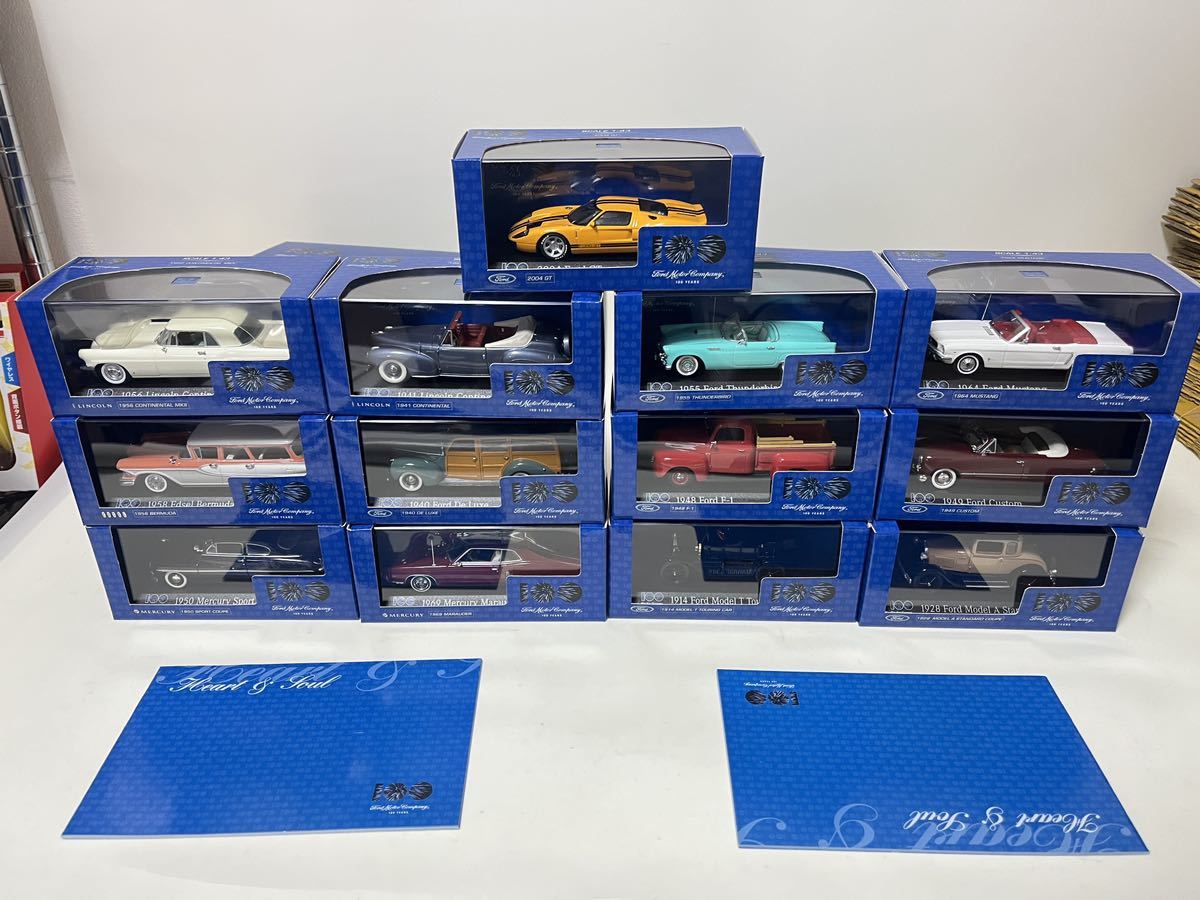 【13台セット】 1/43 ミニチャンプス　1940 De Luxe フォード FORD 100周年 デラックス　マスタング　リンカーン Ford Minichamps De