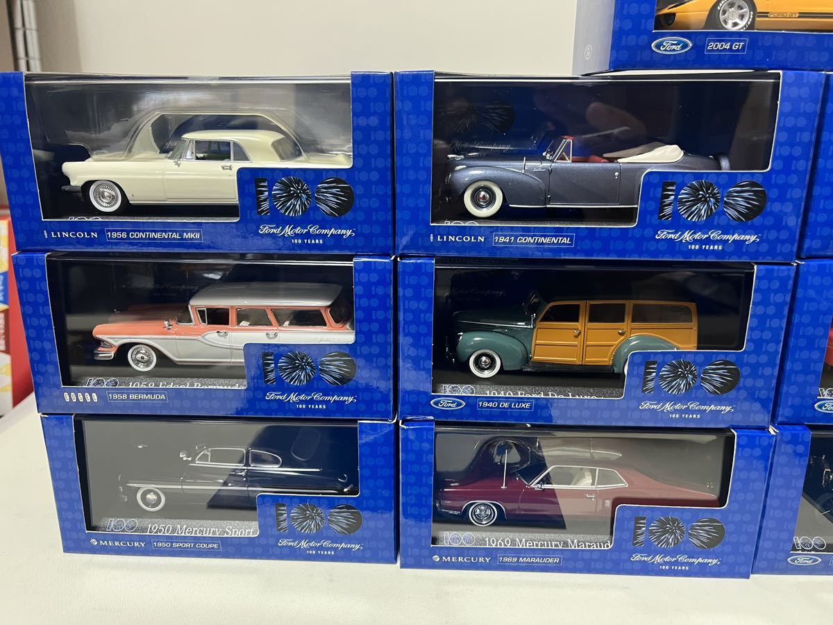 【13台セット】 1/43 ミニチャンプス　1940 De Luxe フォード FORD 100周年 デラックス　マスタング　リンカーン Ford Minichamps De