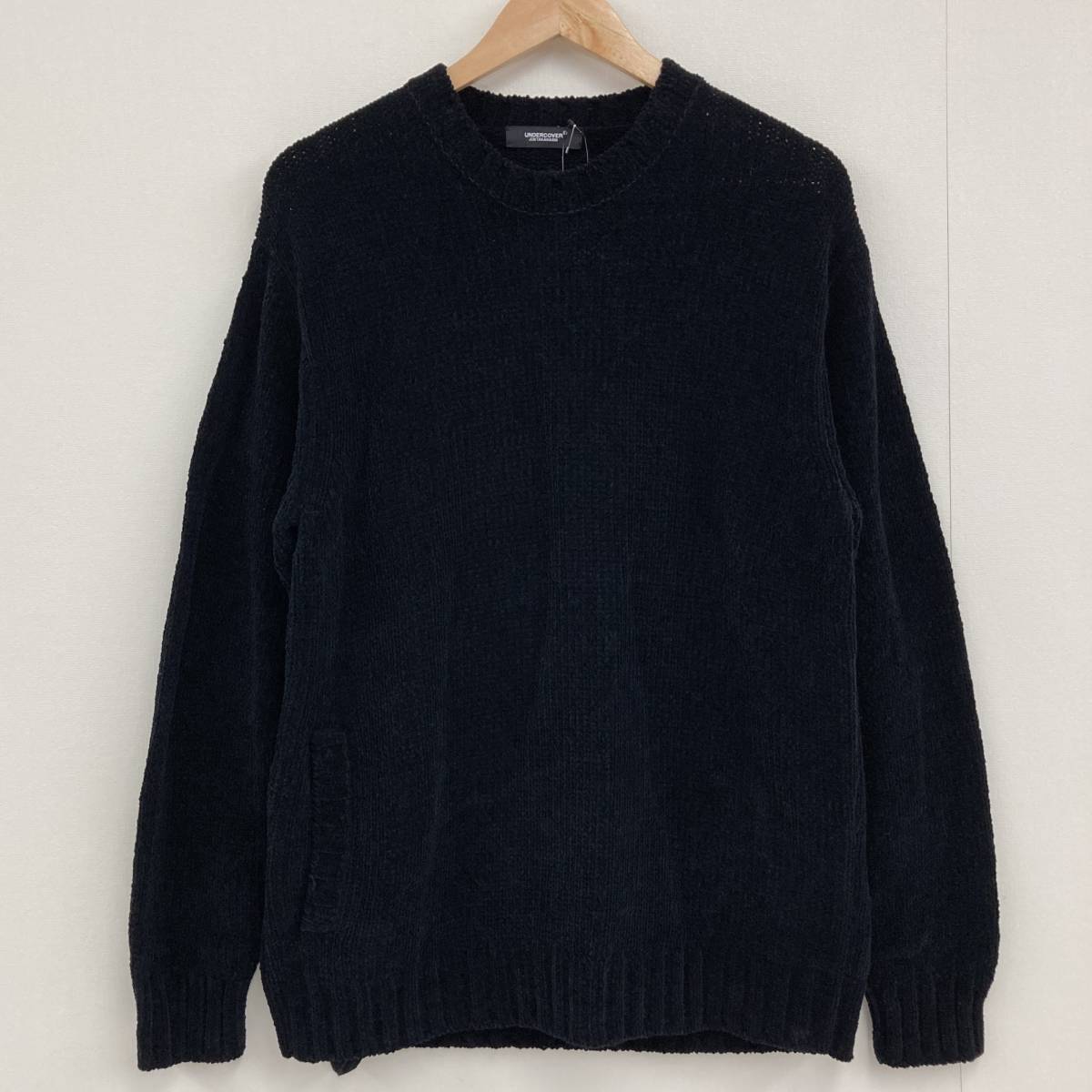 タグ付 UNDERCOVER 22SS レーヨン混 モールニット セーター ブラック 