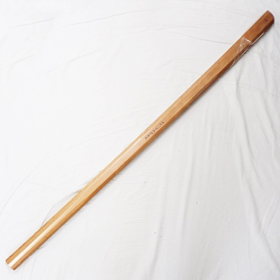 ☆未開封 巌流島宮本武蔵使曳形 木刀/赤樫木/全長約127cm/重さ約1420g