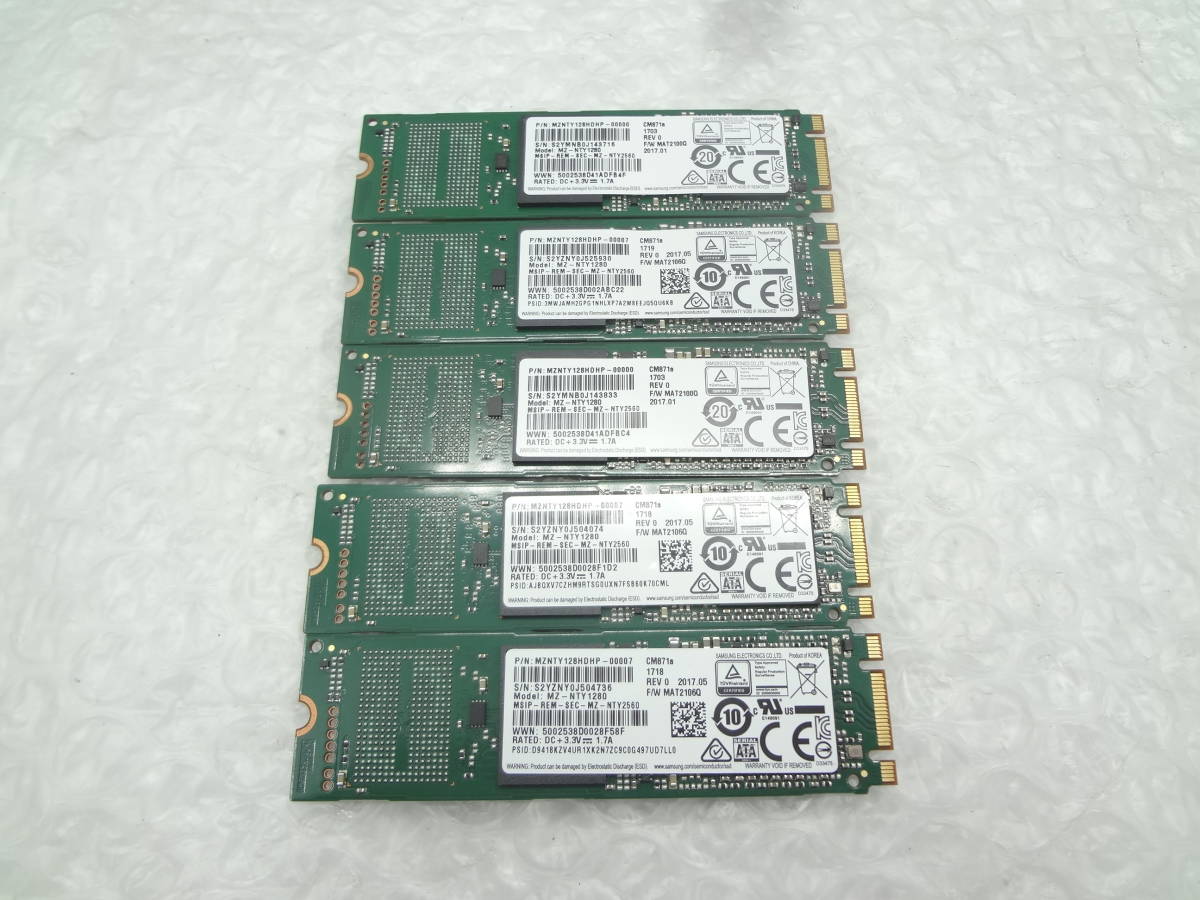 SSD Samsung 128GB M.2 SATA | 0 MZ-NTY1280 CM871a Solid cm871 OEM M。2