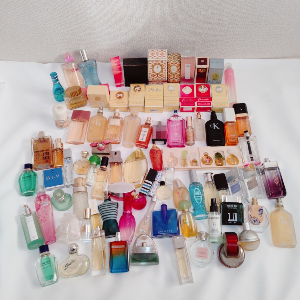 香水 まとめ 大量 80本以上 Dior NINA RICCI ロシャス BVLGARI
