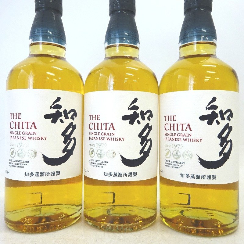 ウイスキー サントリー 知多 3本セット 700ml グラス付 700ml