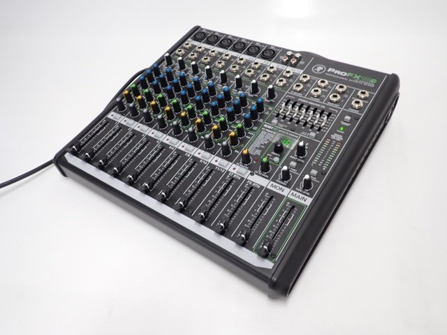 良品 MACKIE PRO FX12 V2 マッキー プロフェッショナルエフェクト搭載 12チャンネル PA アナログミキサー ∬ 6A633-6