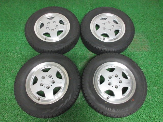 人気，セール L110 175/80R15 超溝高 8.5~9分山 ヨコハマ スタッドレス G075 高年式 ホイールセット 4本 激安 パジェロミニ テリオスキッド(スタッドレスタイヤ)｜売買されたオークション情報、yahooの商品情報を 5穴