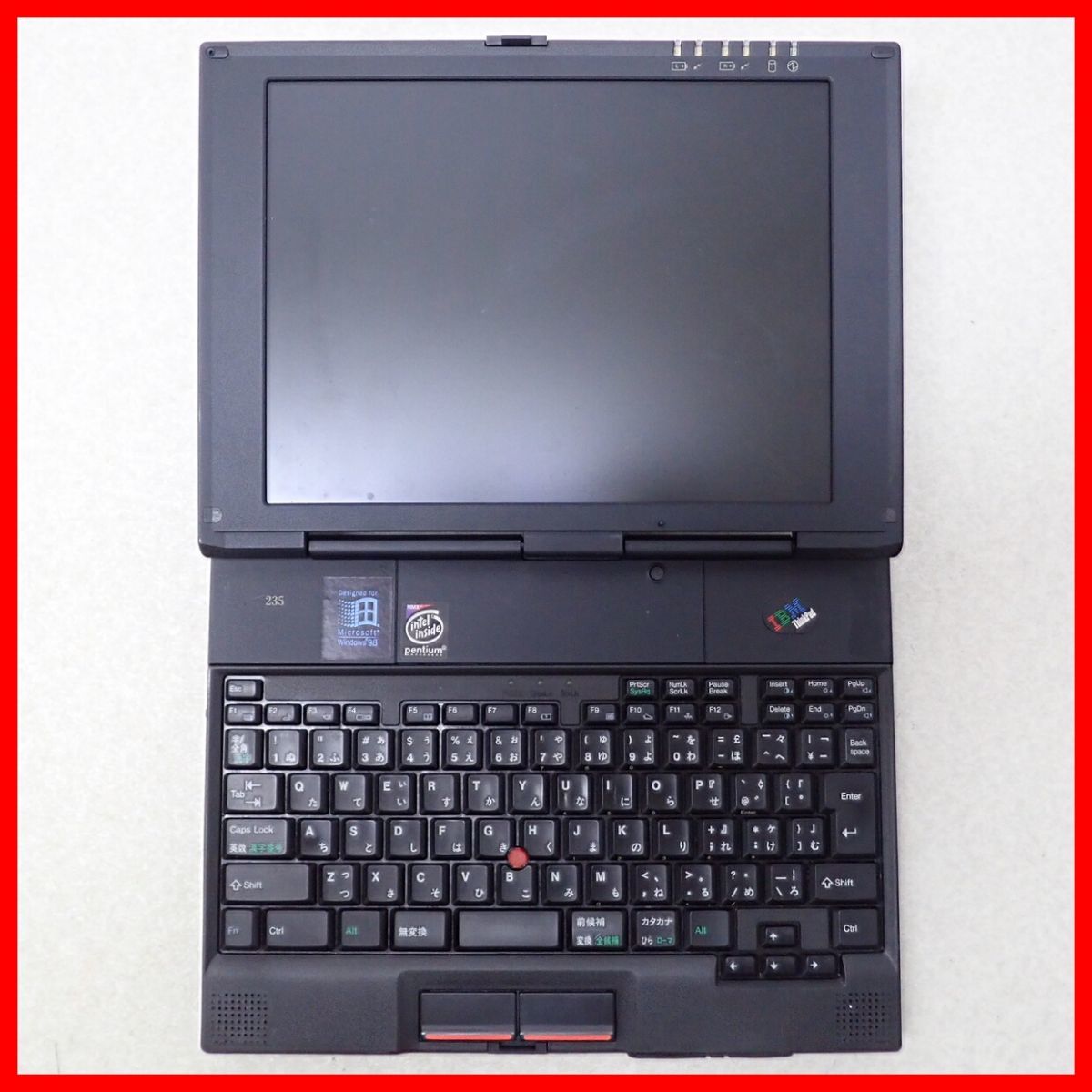 ☆IBM ノートパソコン/PC ThinkPad 235 Model 2607-10J HDD3.2GB消去 
