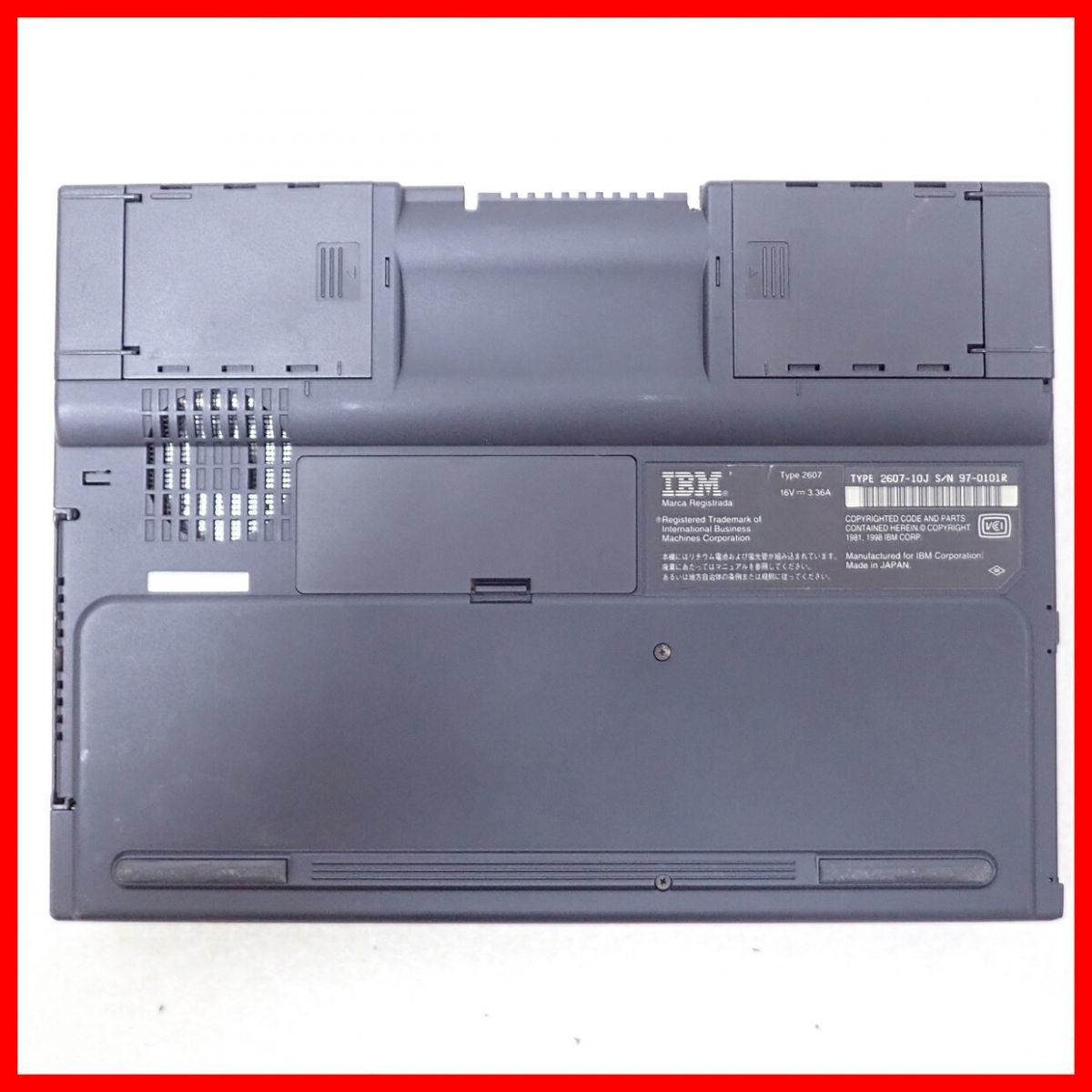 ThinkPad 0 Model - 2607-20J IBM | IBM版チャンドラ Yahoo 