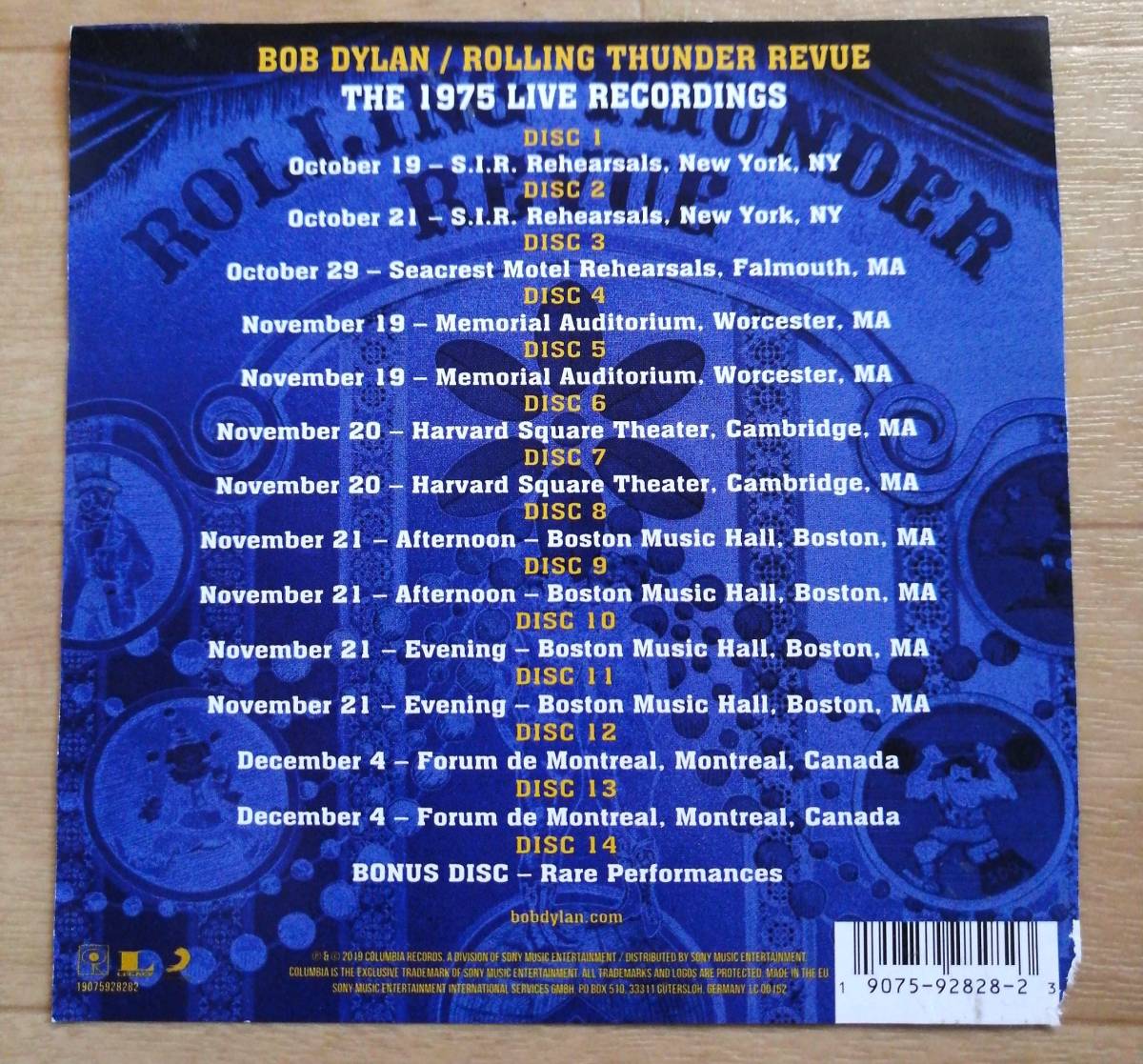 BOB DYLAN CD 14枚組 THE ROLLING THUNDER REVUE BOX 帯付 美品 グッズ 