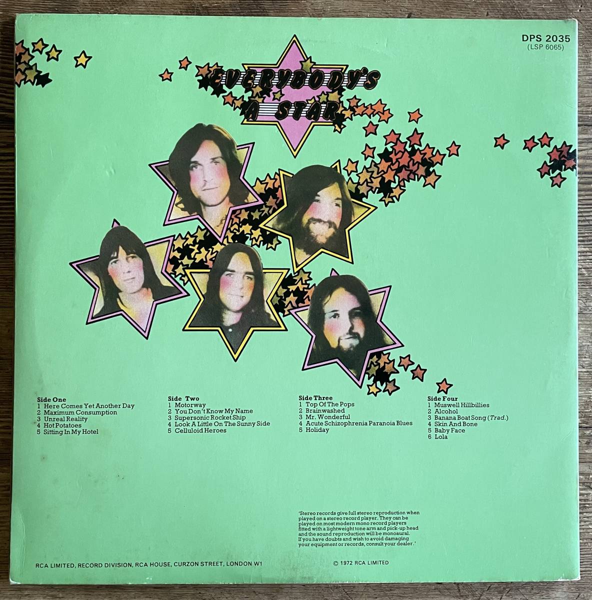 UKオリジナル盤】The Kinks - Everybody's in Show Biz (おまけ販促