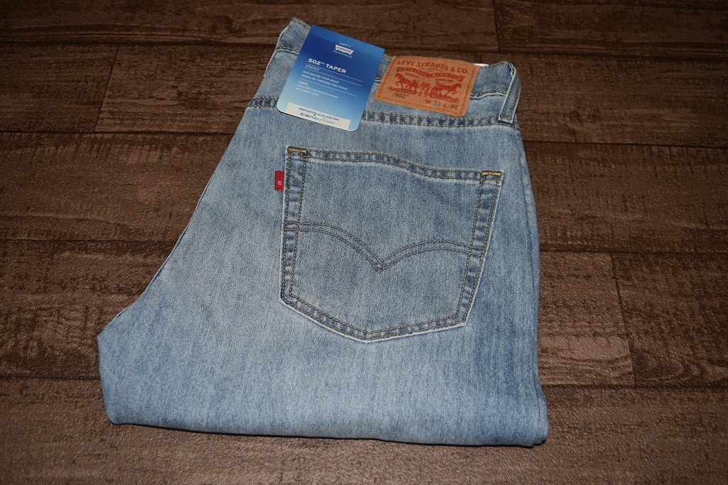 LEVI'S 502　W33　L32　テーパー ストレッチ クール ジーンズ　通気性/速乾性