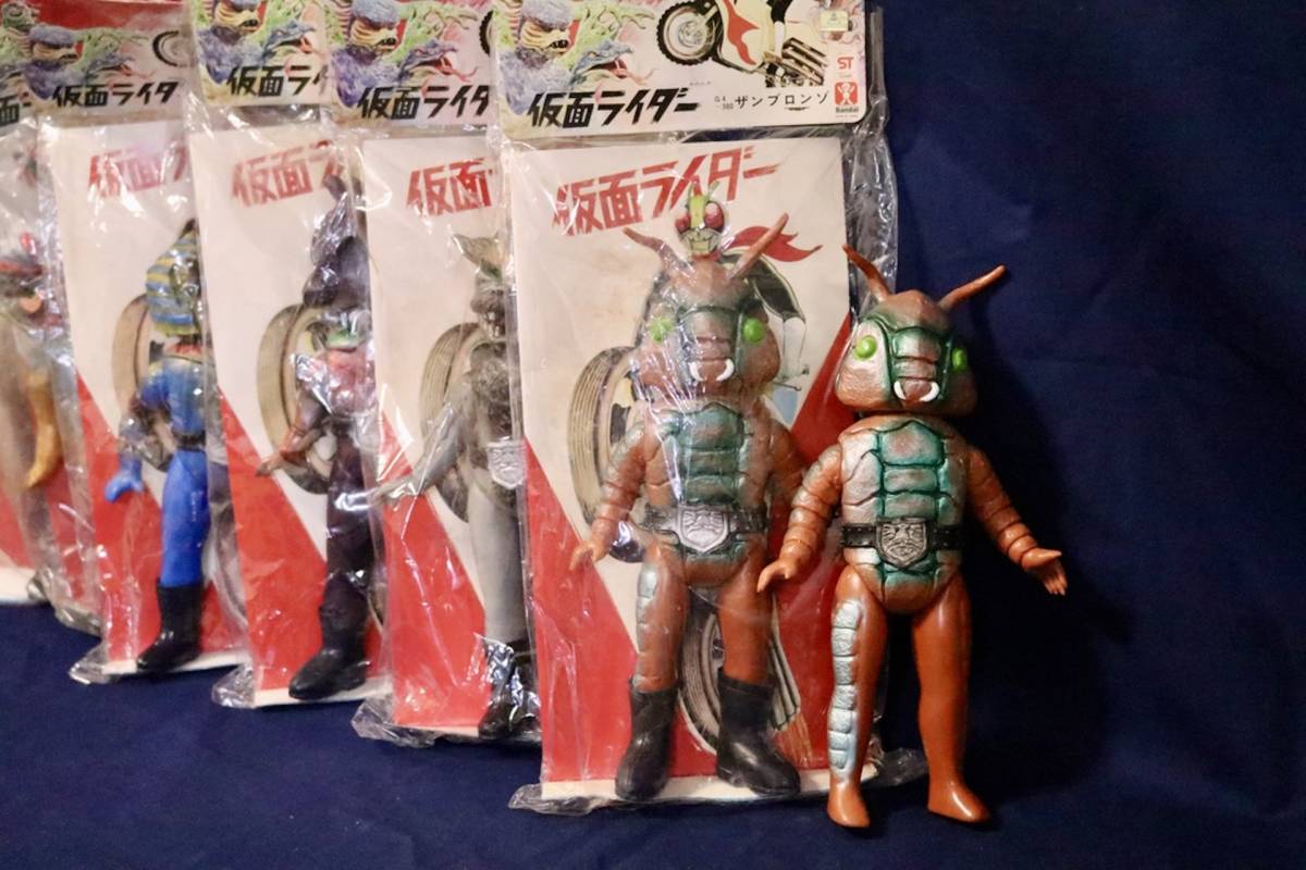 ザンブロンゾ 仮面ライダー 旧バンダイ ソフビ 当時物 スタンダード