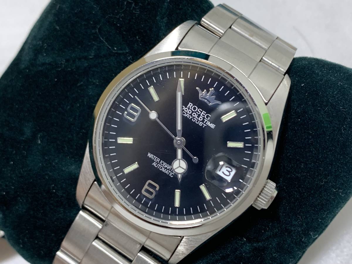 2705☆ROSEG MILANO 腕時計 AUTOMATIC 裏スケ RS 002 METAL BEZEL 