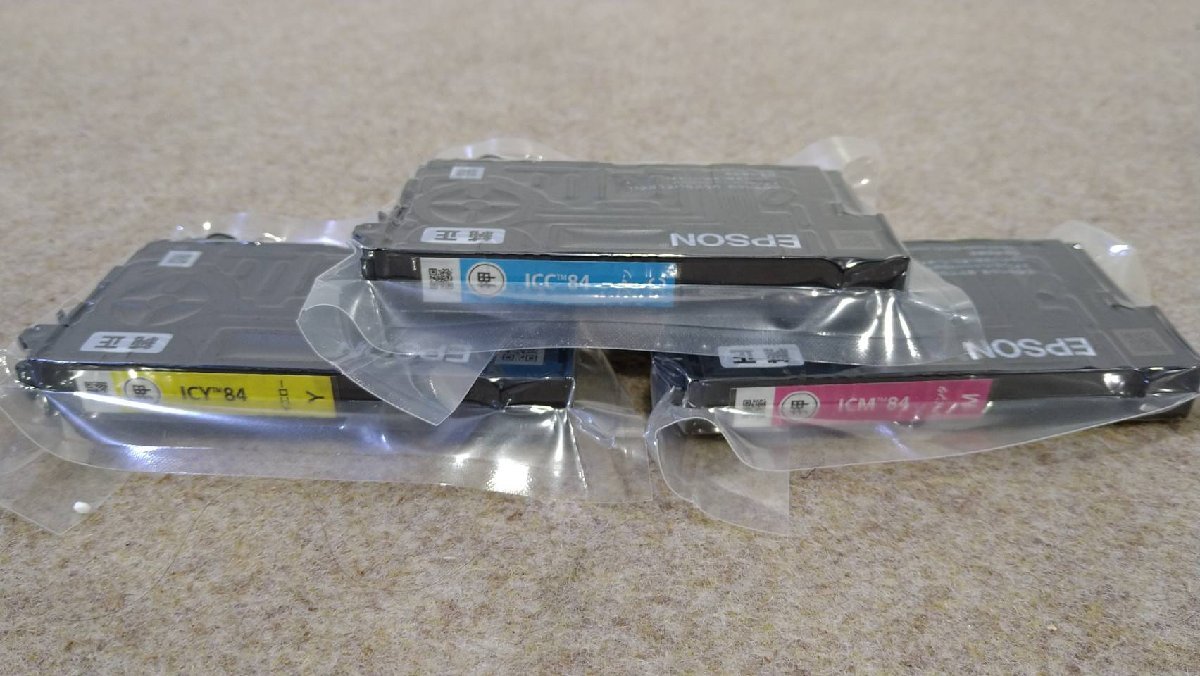 【クリックポストで送料185円】 新品 EPSON 純正インク IC84 インクカートリッジ/シアン/マゼンタ/イエロー/3色セット/ICC84/ICM84/ICY84