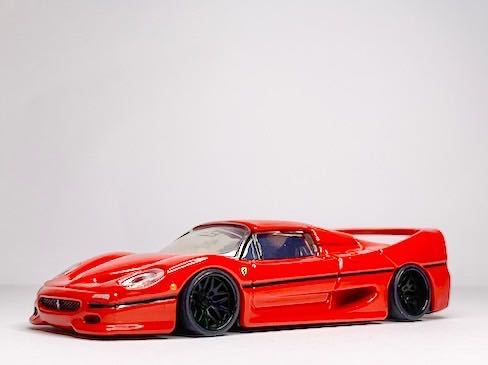 トミカプレミアム(改) フェラーリ F50 深リム ブラックホール(乗用車