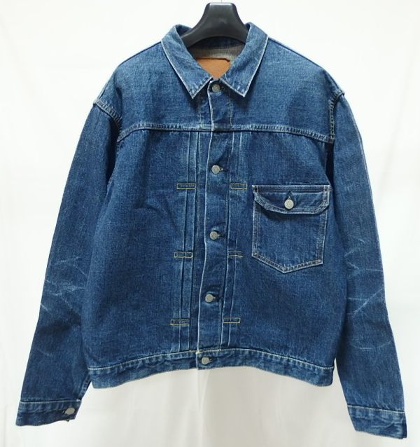 or slow orslow オアスロウ 6011 PLEATED FRONT BLOUSE 1st T-BACK TYPE デニム ジャケット Gジャン 3/L