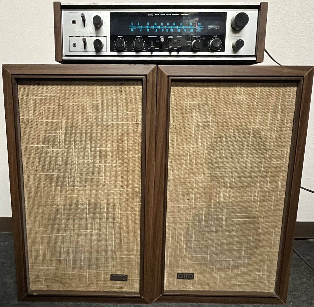 □通電確認済み□SANYO□OTTO□アンプ□DC-71 + OTTO スピーカー