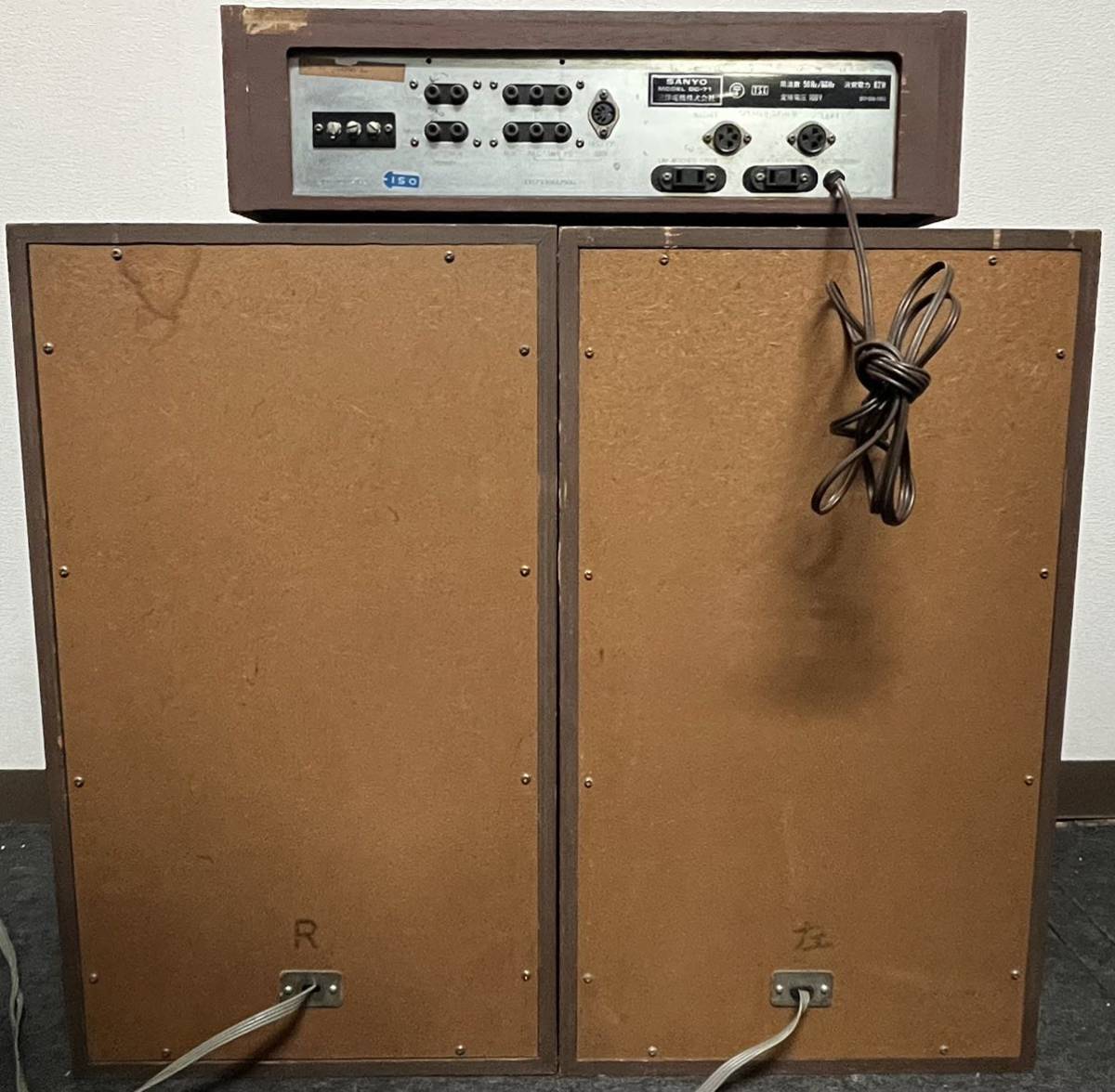 □通電確認済み□SANYO□OTTO□アンプ□DC-71 + OTTO スピーカー