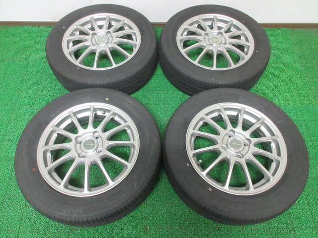 T230【送料無料】175/65R15 超溝高 8.5分山 ブリヂストン 夏タイヤ ECOPIA EP25 2020年製 ホイールセット 4本 激安 アクア フィールダー 等