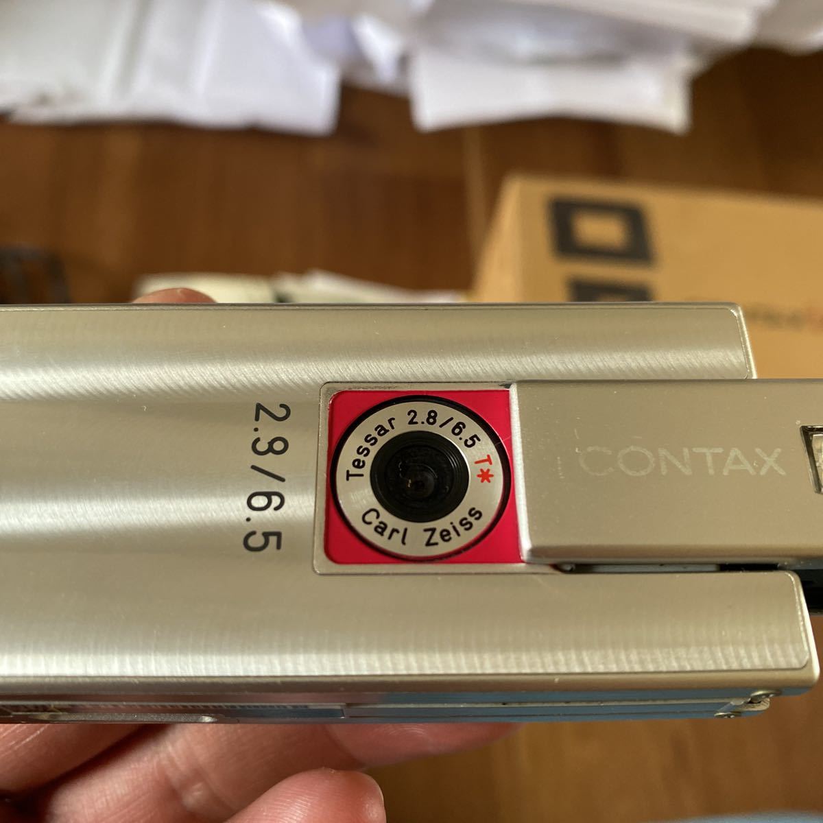 CONTAX コンタックス i4R シルバーデジタルカメラ 充電器、箱、説明書 