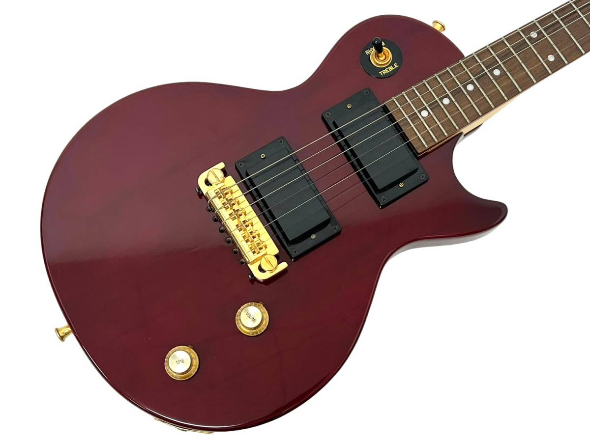 KAWAI/カワイ ミニ エレキギター レスポールタイプ ワインレッド 全長 