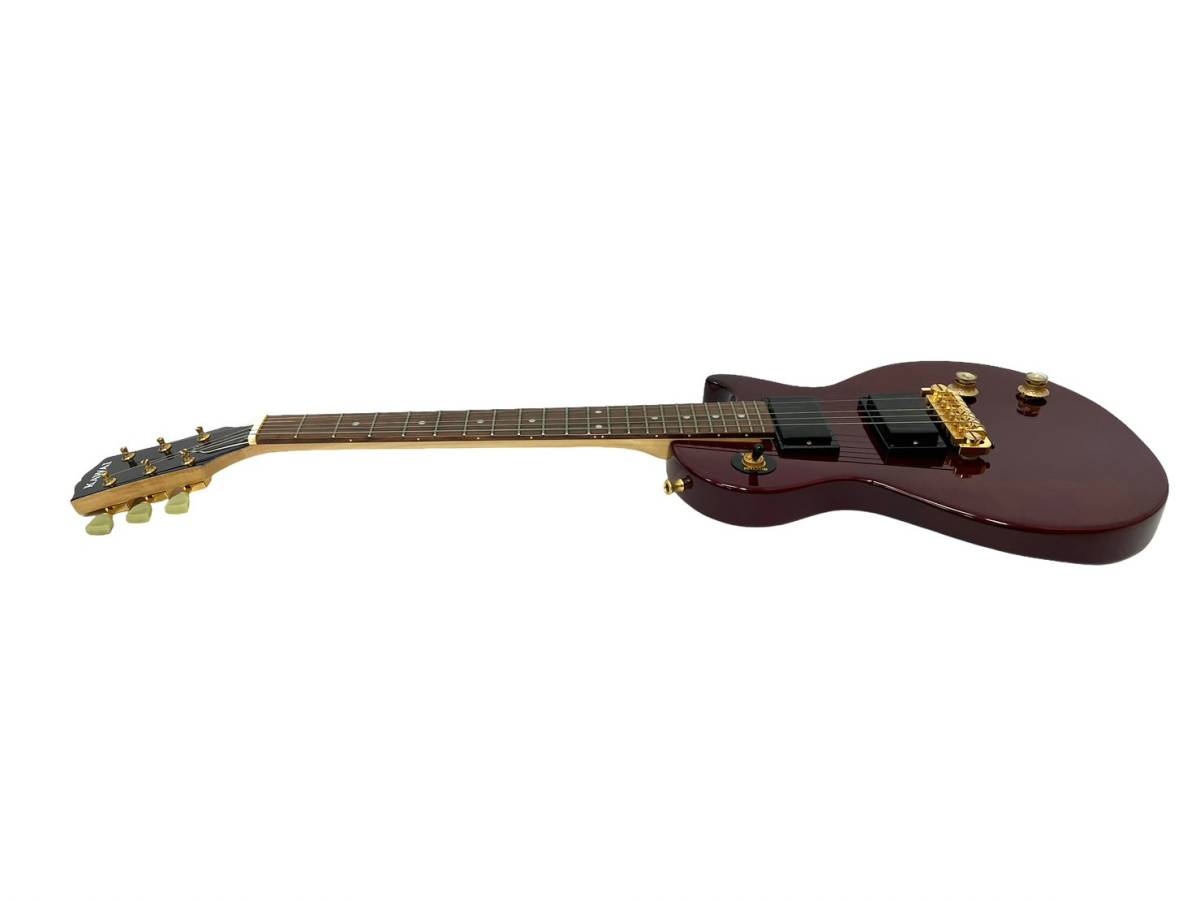 KAWAI/カワイ ミニ エレキギター レスポールタイプ ワインレッド 全長 