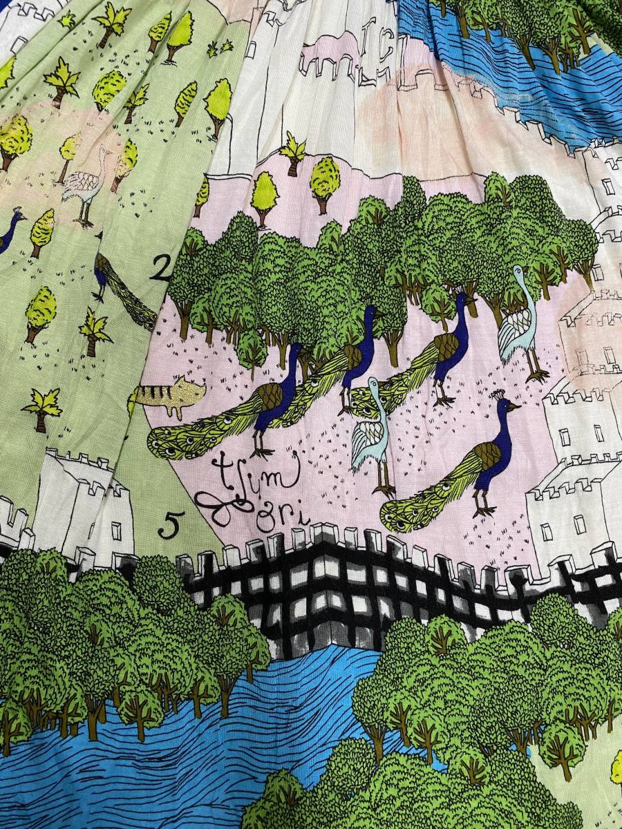 【希少✨極美品】ツモリチサト ワンピース 総柄 プリント マルチカラー М 希少✨極美品】ツモリチサト ワンピース 総柄 プリント マルチカラー М