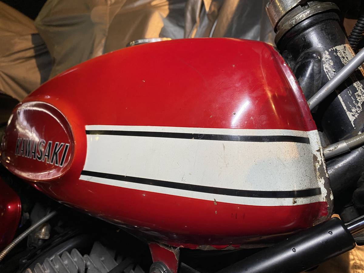 エグリマッハ赤 白 H1 500SS マッハ タンクステッカーセット 3M 