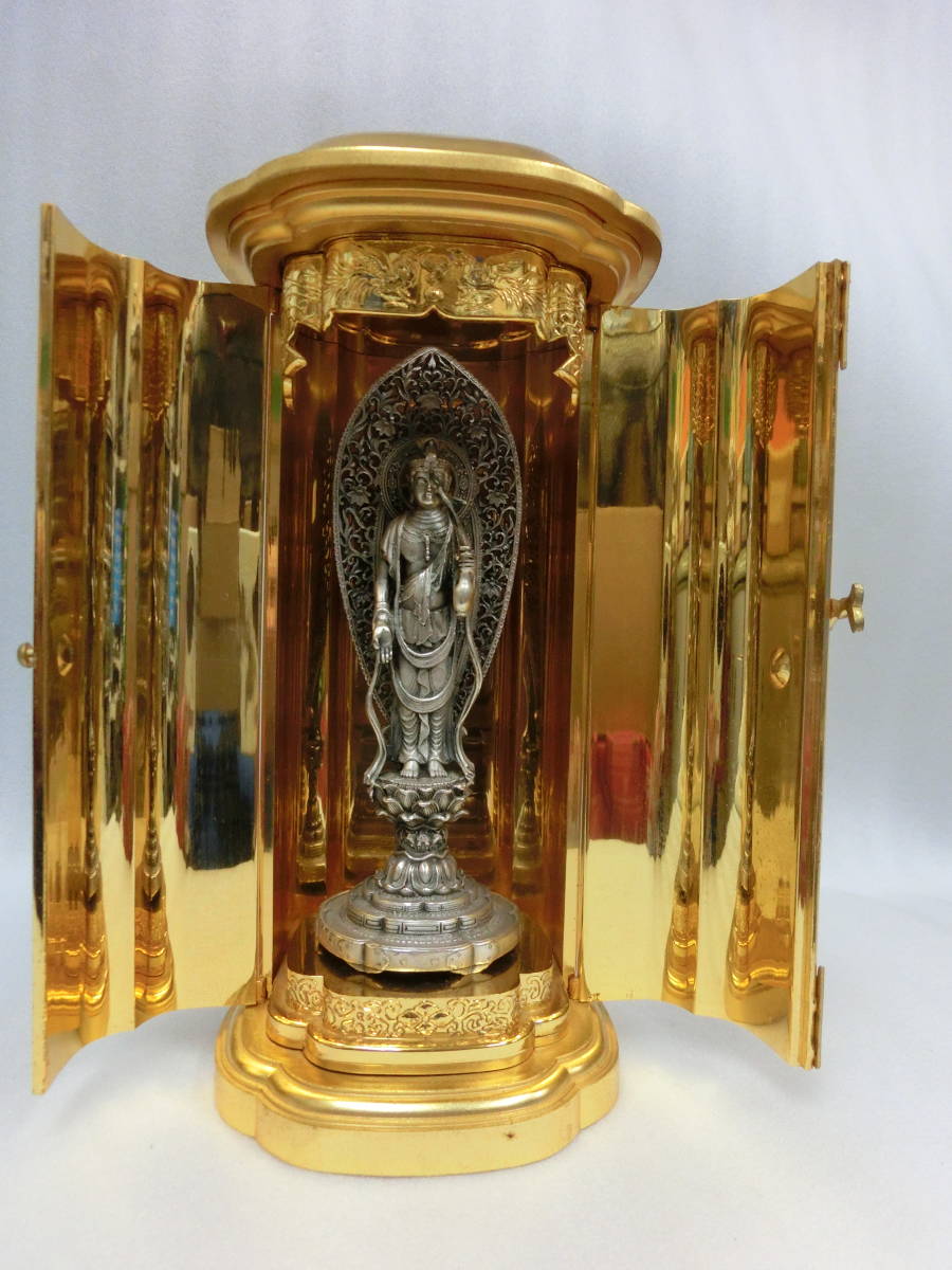 聖観世音菩薩像銀製