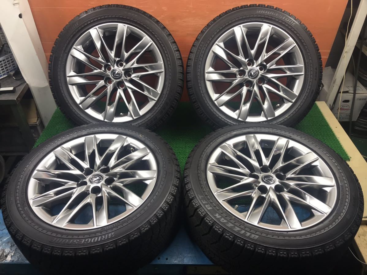 6Y-54)冬 245/50R19 BRIDGESTONE (ランフラット) 7分山 トヨタ純正 レクサス LS500 8J+25 PCD120 5穴