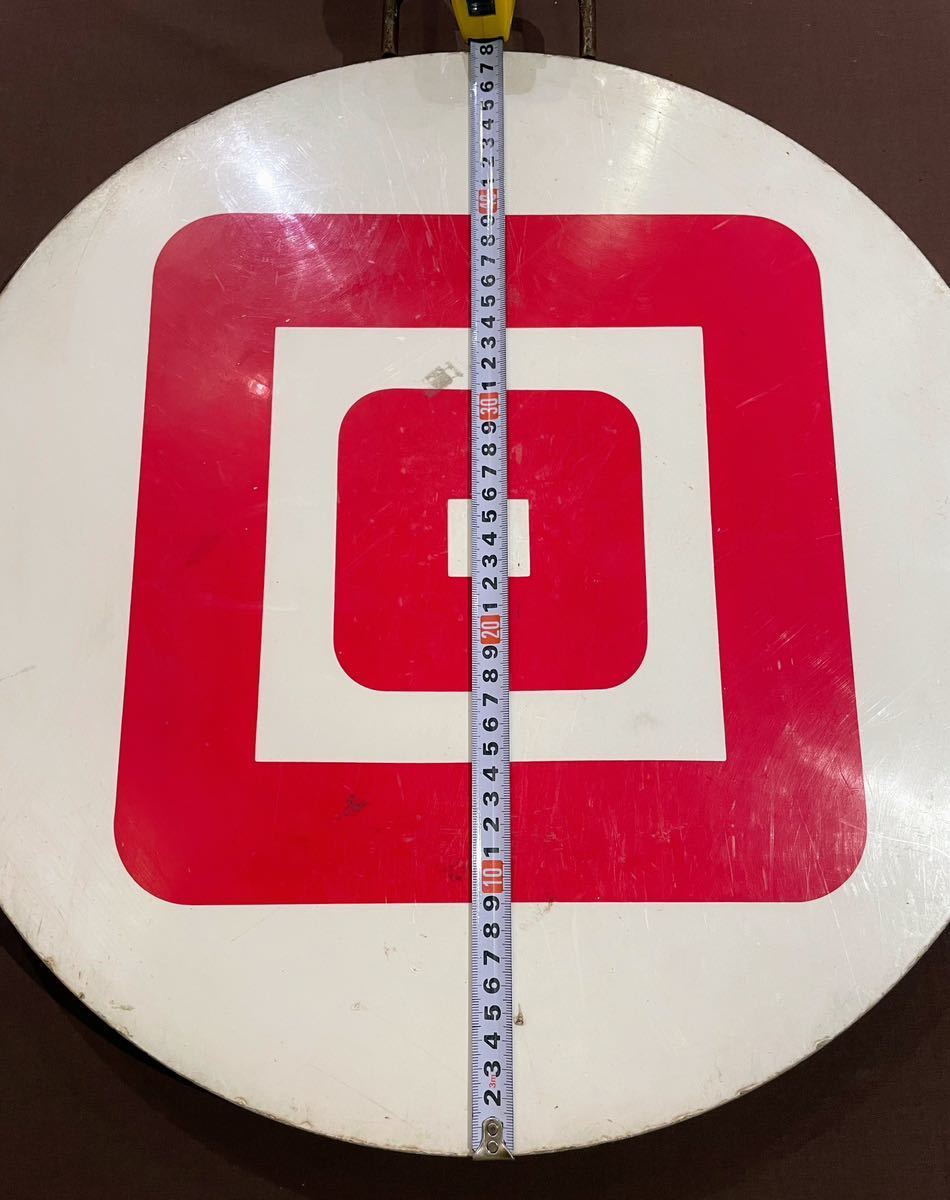 送料無料】阪急電鉄 運行標識板 回送 直径約480mm 重さ約2,073g(廃品 