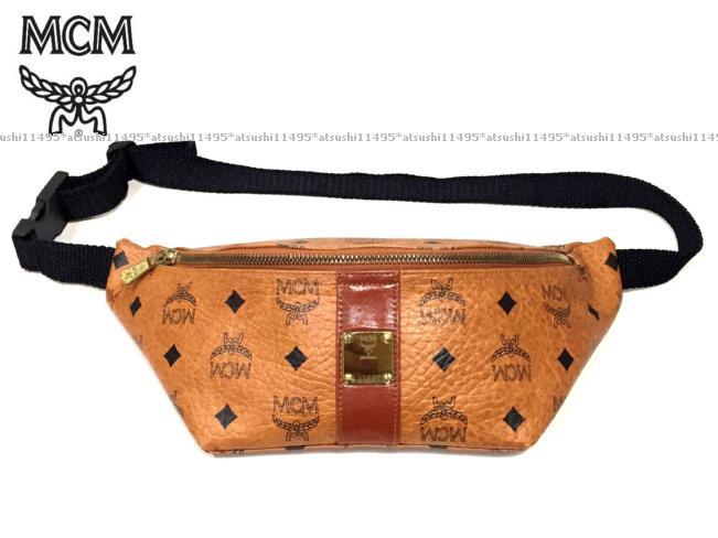 本物 90's 90年代 MCM エムシーエム モノグラム柄 ウエストポーチ OLD Vintage ウエストバッグ ボディバッグ