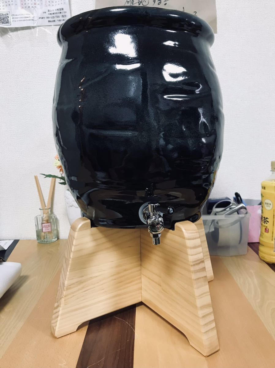 【未使用品】水ガメサーバー ボトル 宮陶 飲料水保存容器