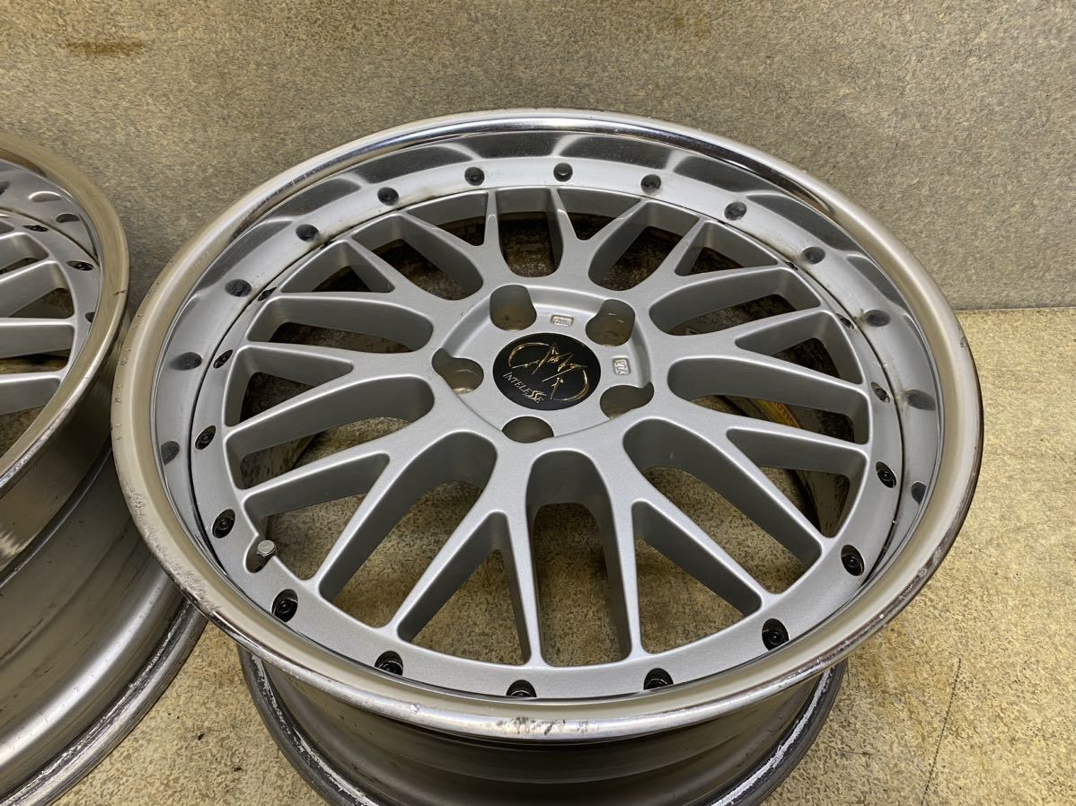 深リムINTELESSE インテレッセ 18インチ アルミホイール 8J9J ET36  