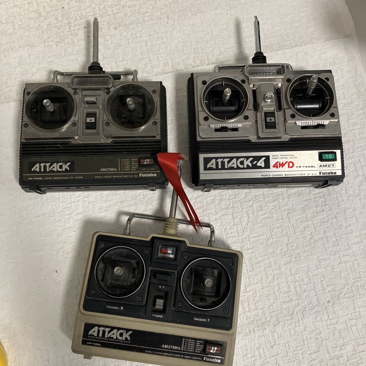 e662-80 ジャンク プロポ 送信機 まとめて 3台 フタバ Futaba ATTACK