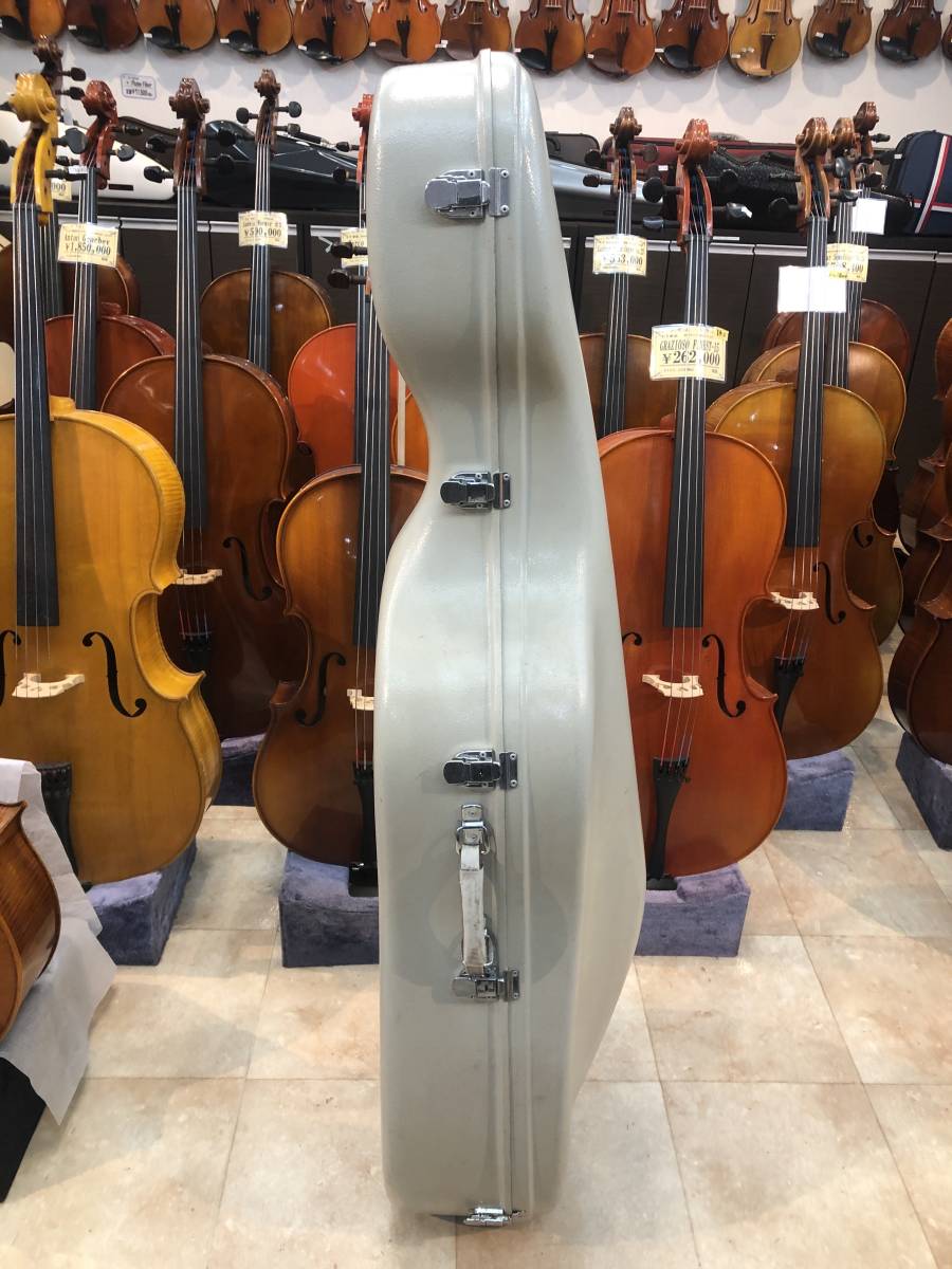 専用チェロ4⁄4用 ハードケース 未使用 白 軽量 専用チェロ4⁄4用