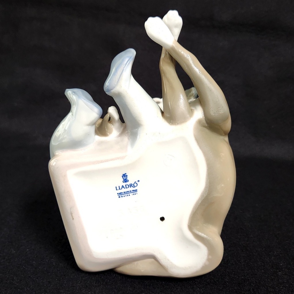 Lladro リヤドロ 5456 みんなお友達 陶磁器 フィギュリン 赤ちゃん 犬
