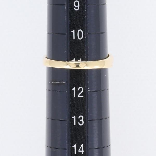 K18YG リング 指輪 11号 アクアマリン ダイヤ 0.01 総重量約1.6g 中古 美