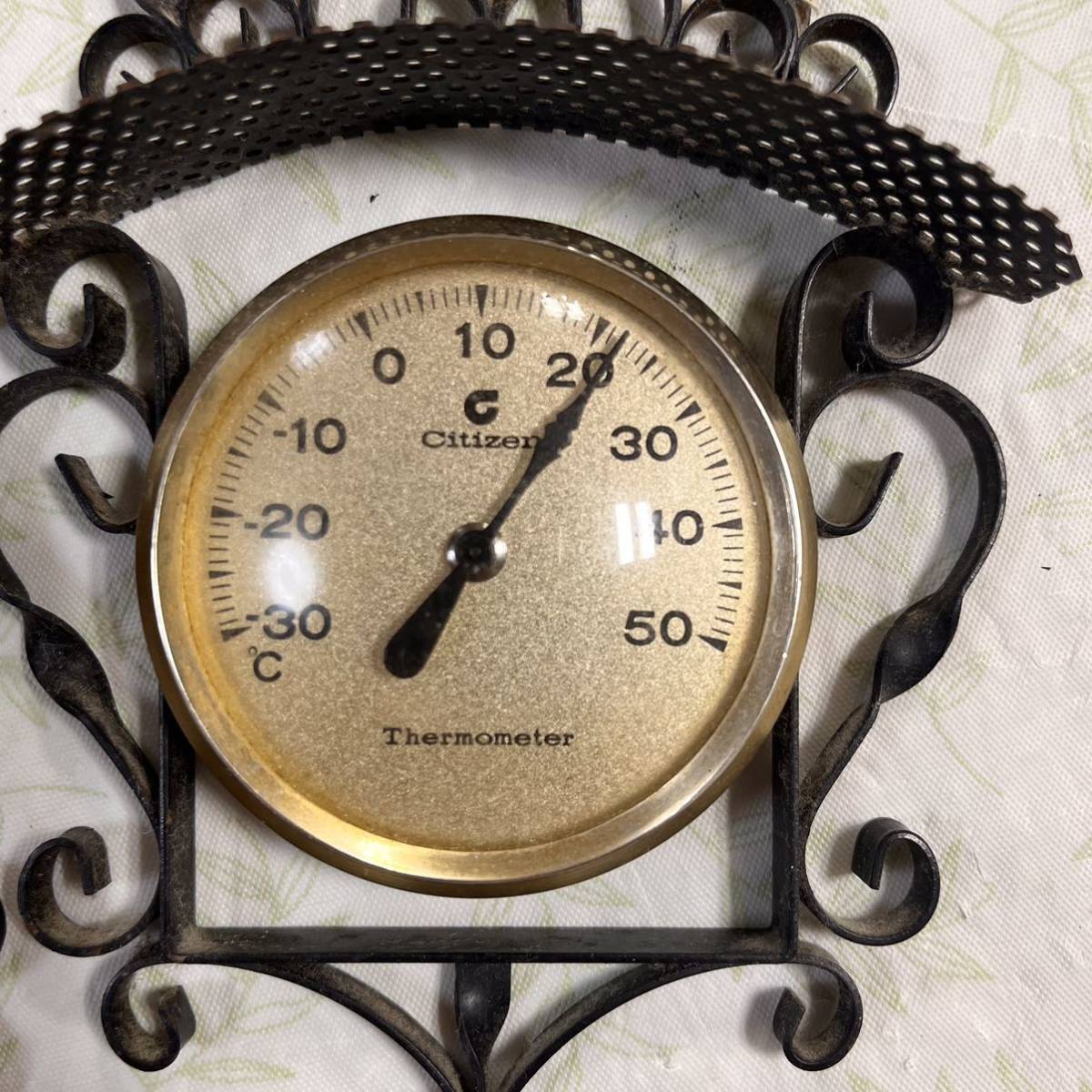 アンティーク・昭和レトロ】CITIZEN(シチズン)サーモメーター 温度計