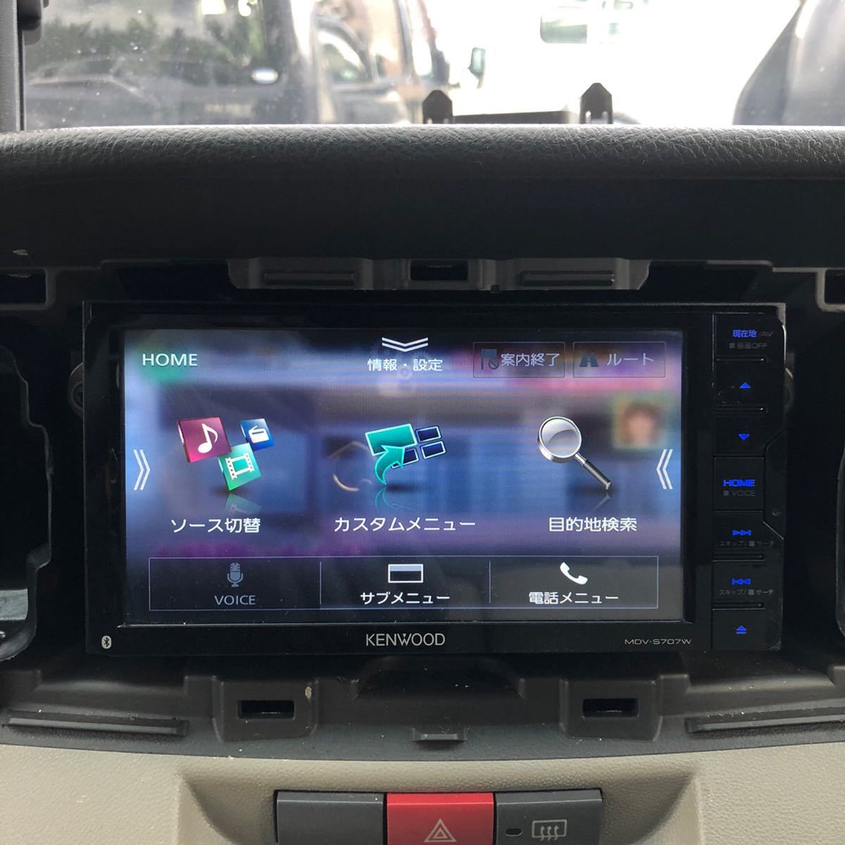 KENWOOD ケンウッド MDV-S707W フルセグ Bluetooth USB メモリーナビ