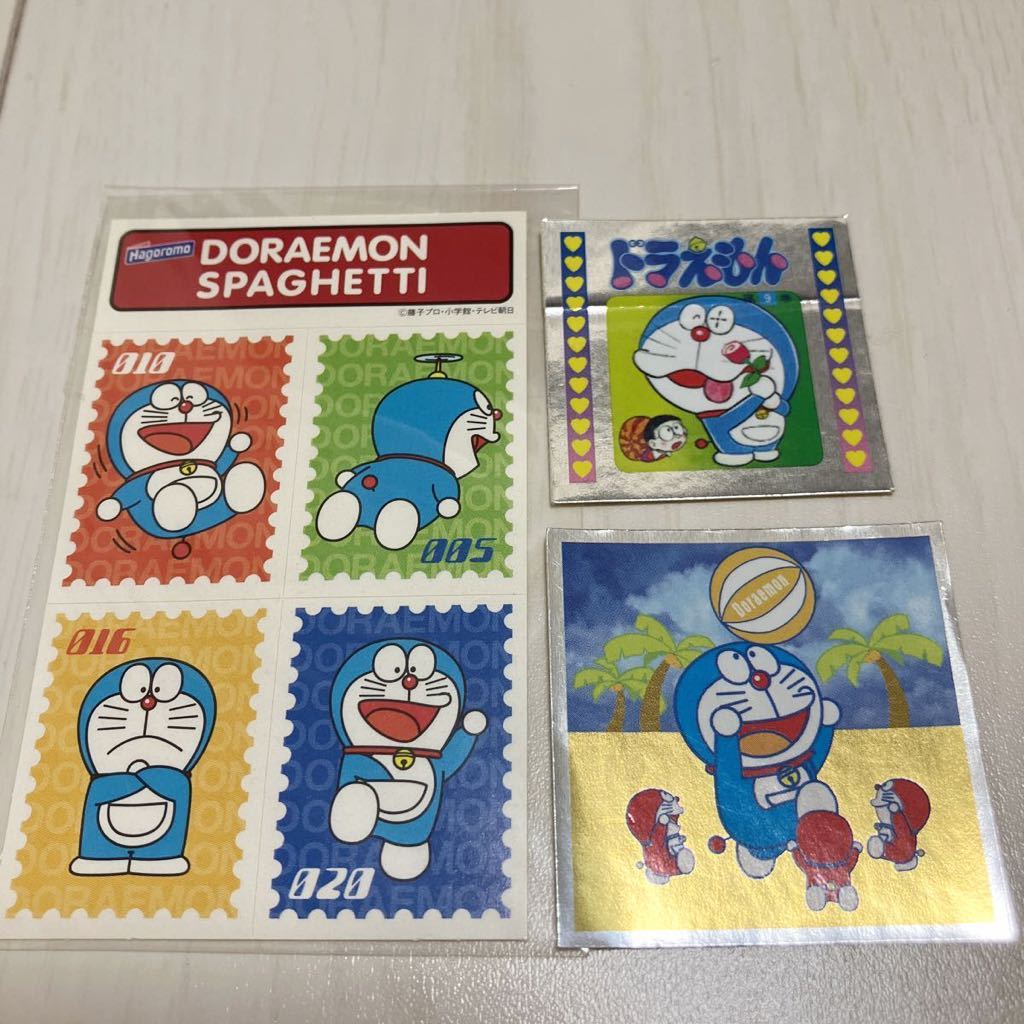 3枚セット ドラえもん シール ステッカー / ロッテ ドラえもん