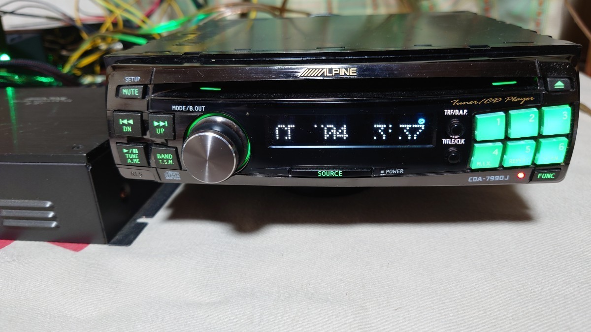 ALPINE F#1Status CDA-7990J 絶版品 液晶ドット抜けあり (アルパイン 