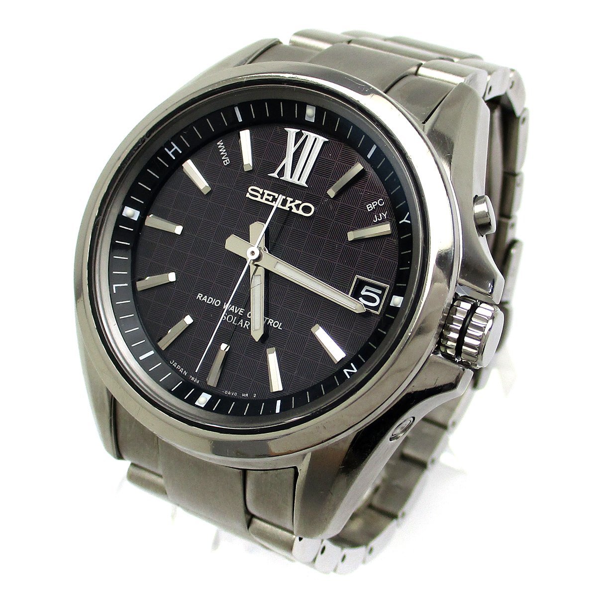値引不可SEIKO ブライツ 7B24-0AM0 電波ソーラー チタン製