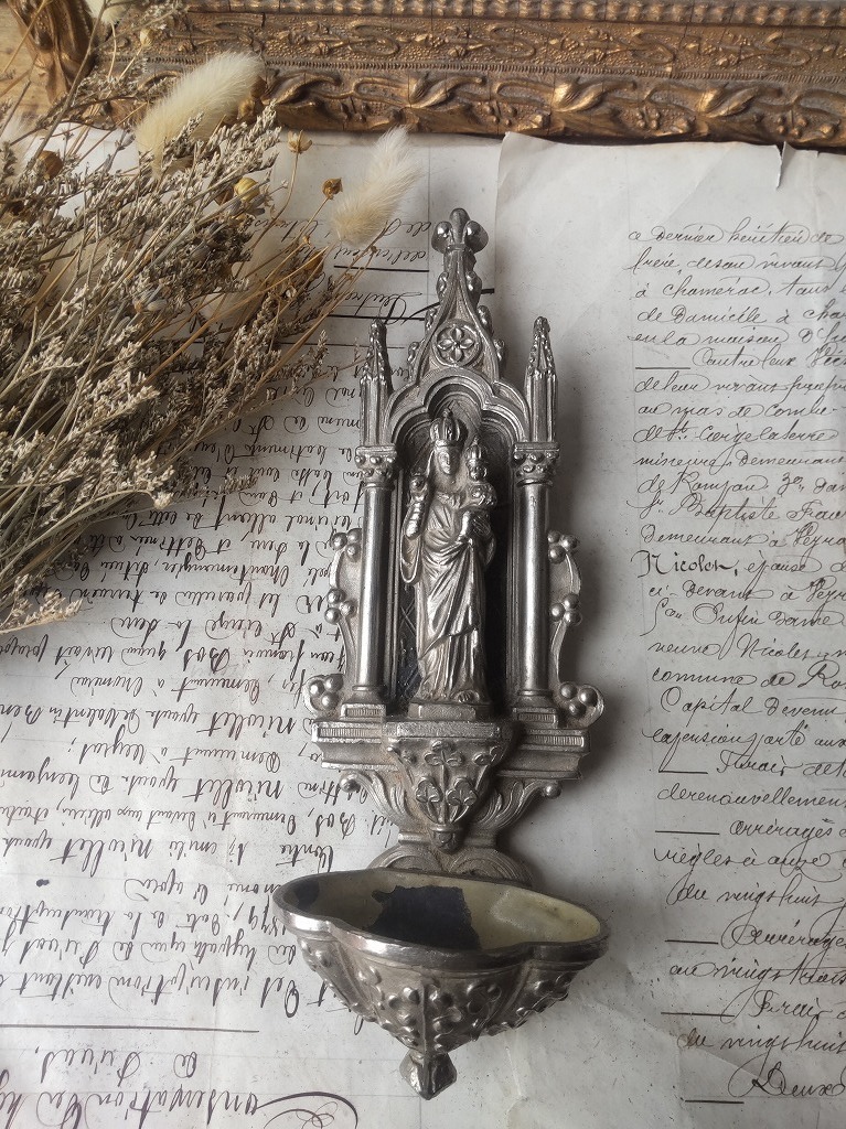 マリア像/アンティーク マリア様 マリア像 ガラス工芸 キリスト教