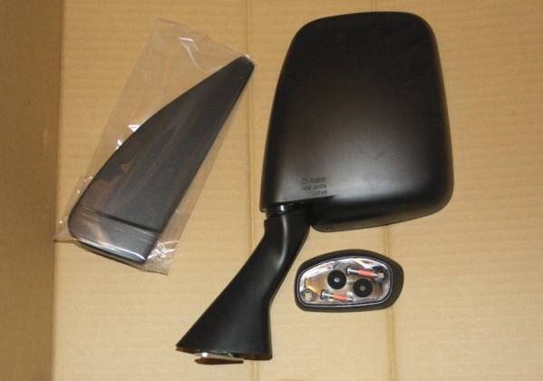 月末特価 未使用新品＃在庫あり即納＃ 赤帽サンバー TT1・TT2・TV1・TV2 系用 左ミラー＆ミラーカバー 赤帽ミラー