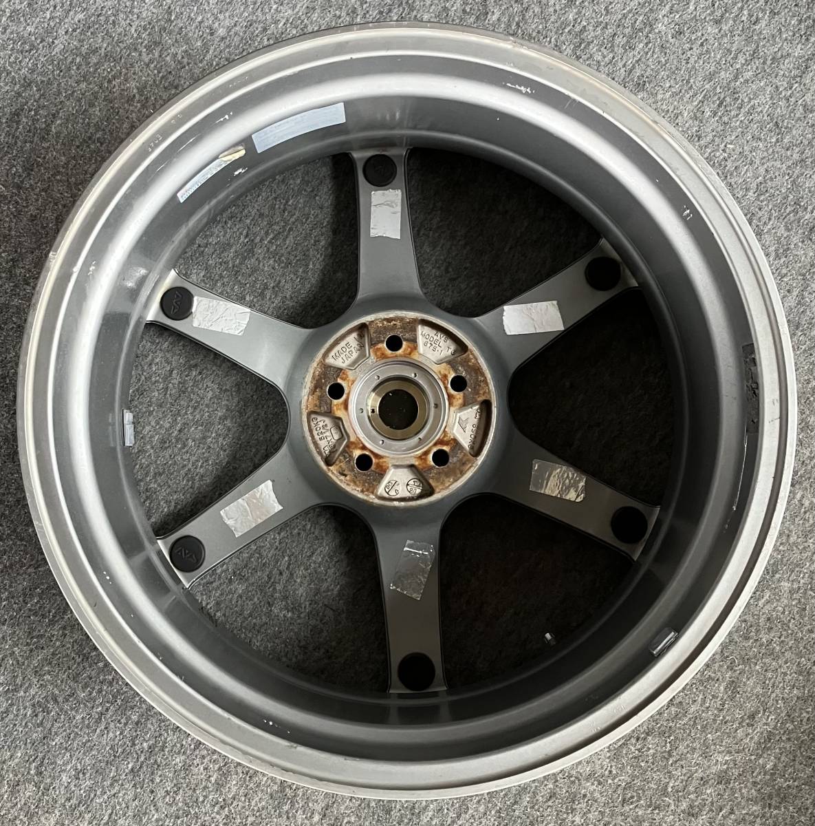 希少！YOKOHAMA AVS MODEL T6 18インチ 7.5J +48 5H 100 4本 スバル(5