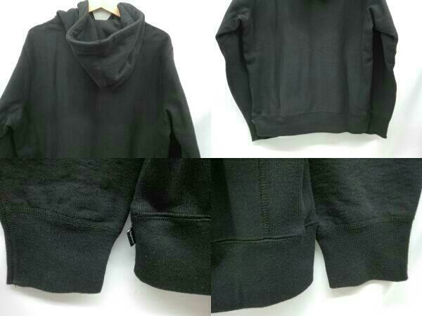SUPREME シュプリーム　パーカー　筆記体刺繍　ロゴ入り　Classic Script Hooded ブラック　裏起毛　サイズM パーカー Supreme M 02078人気モデルシュプリーム 815刺繍ロゴシュプリーム☆筆記体刺繍ロゴ入りパーカー 筆記体