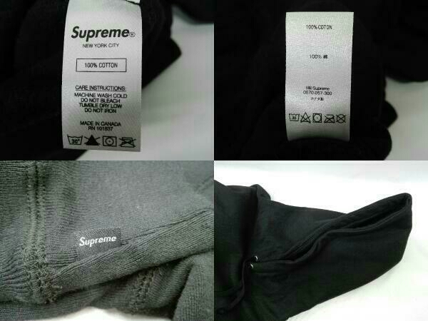 SUPREME シュプリーム　パーカー　筆記体刺繍　ロゴ入り　Classic Script Hooded ブラック　裏起毛　サイズM パーカー Supreme M 02078人気モデルシュプリーム 815刺繍ロゴシュプリーム☆筆記体刺繍ロゴ入りパーカー 筆記体