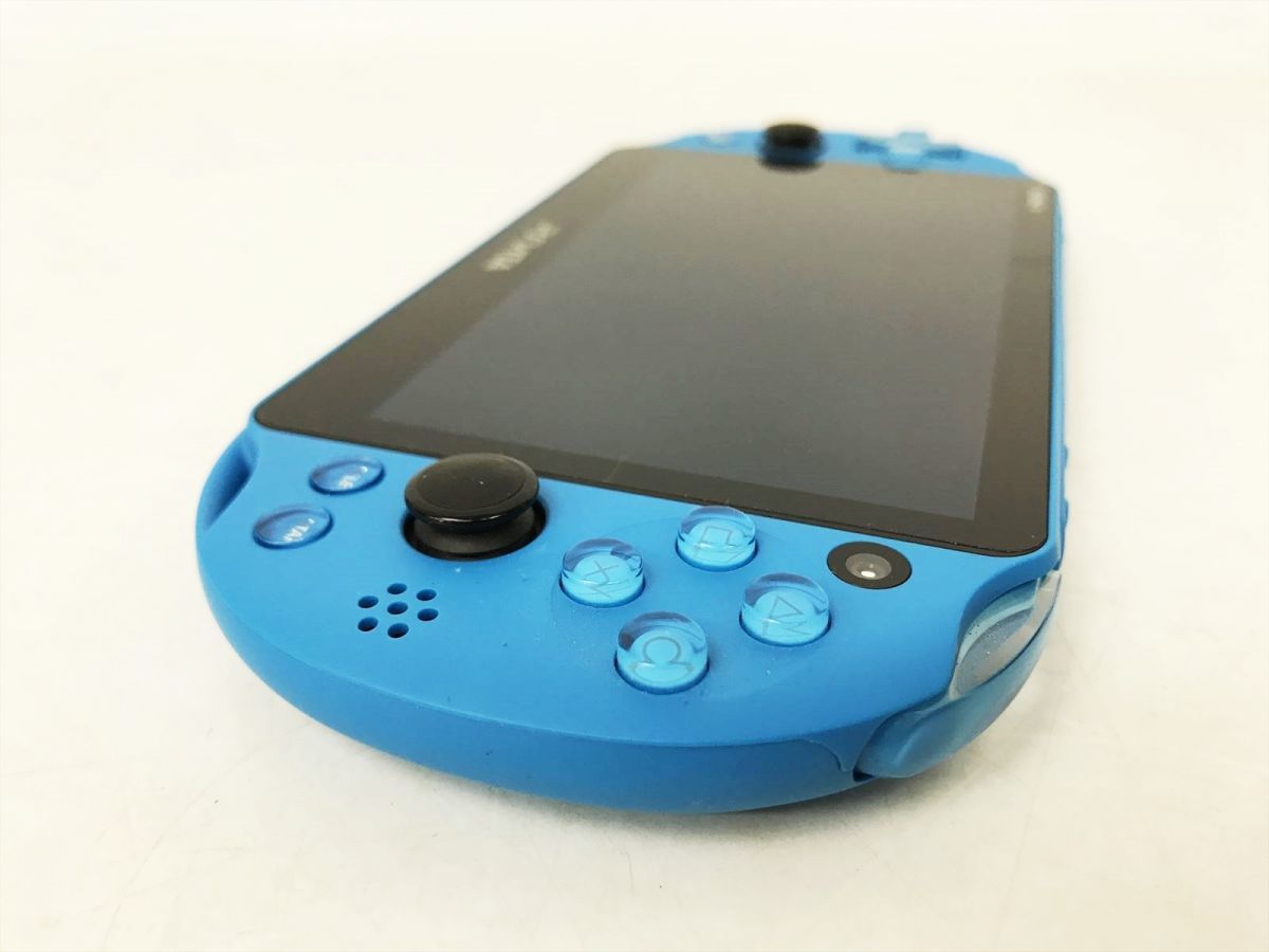1円】PSVITA 本体 セット アクアブルー 箱あり SONY PlayStation VITA 