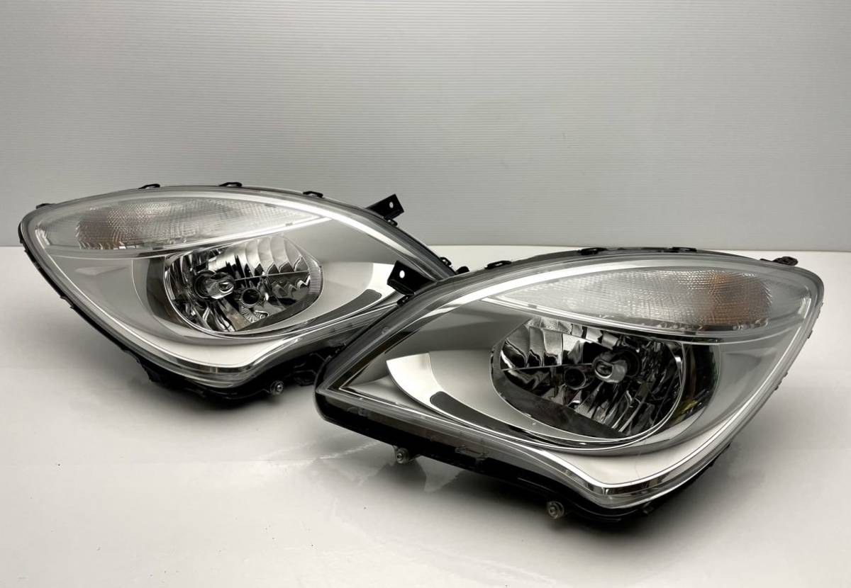 美品 スズキ　MA15S ソリオ　デリカD2等　ヘッドライト　左右セット ハロゲン レベ付き　LE10H6223 35100-54M0 MB15S (C74)
