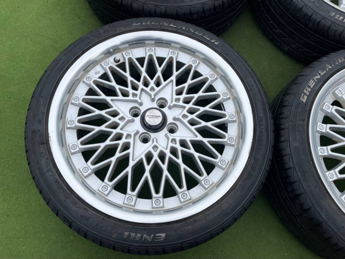 ◇ 希少！ KYOWA RACING KR745 SSR似 ◇ 17x7J+40/PCD:100/4穴◇4本 